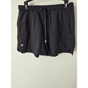 Fabletics Black Athletic Shorts Zip Pocket Drawstring Waist Women's‎ Size M